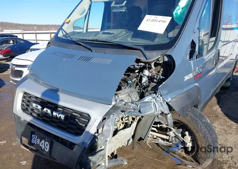 2021 Ram Promaster 3500 Cargo Van High Roof 159 Wb Ext z USA, uszkodzony, nr VIN 3C6MRVJG7ME586801